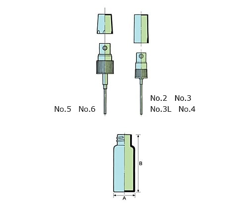 スプレーバイアル　Ｎｏ．４　透明　４５本 1箱(45本入)