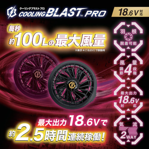 リンクサス　ＣＯＯＬＩＮＧ　ＢＬＡＳＴ　ＰＲＯ　１８．６Ｖ対応　薄型ブラシレスファンセット　LX-6700FCZ2　1 Ｓ