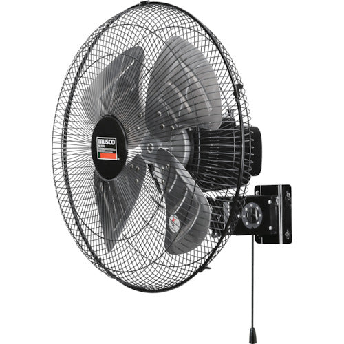 TRUSCO 전폐식 공장 부채 제네랄 팬 벽걸이 타입 알루미늄 하네 블랙 TFBA-45W-BK 1대
