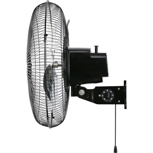 TRUSCO 전폐식 공장 부채 제네랄 팬 벽걸이 타입 알루미늄 하네 블랙 TFBA-45W-BK 1대