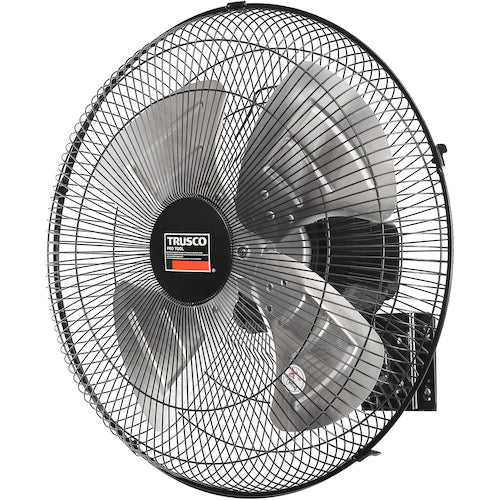 TRUSCO 전폐식 공장 부채 제네랄 팬 벽걸이 타입 알루미늄 하네 블랙 TFBA-45W-BK 1대