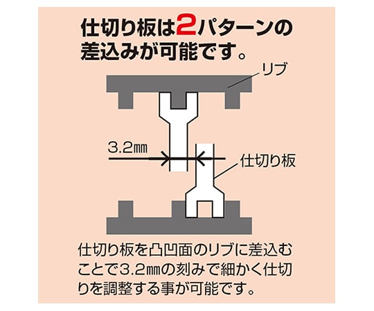 パーツケース(強化型)　KP-03K 1個