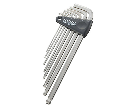 볼 렌치 세트 밀리 사이즈 롱 타입 1.5-8mm 8개 세트 TWB-01 1 세트