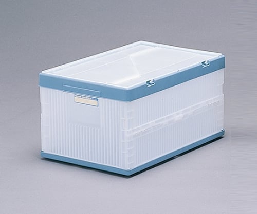 フタ付おりたたみコンテナ C/ブルー　26L 1個