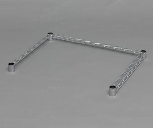 Metal rack L-shaped bar MR-61BK 1 piece