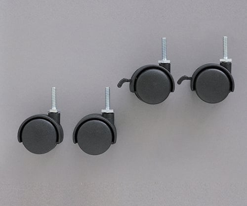 Metal mini caster, pole diameter 19mm, 1 pack (4 pieces) MM-4MC 1 pack (4 pieces)