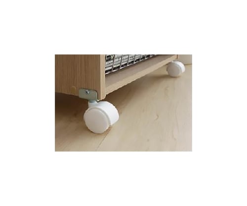 CBボックス縦置き用キャスター2個セット ホワイト　CXK-2T 1パック(2個入)