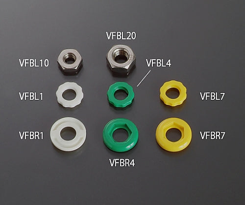 Bulkhead fixing lock nut 1/4-28UNF-SUS 1 pack (10 pieces) VFBL20 1 pack (10 pieces)
