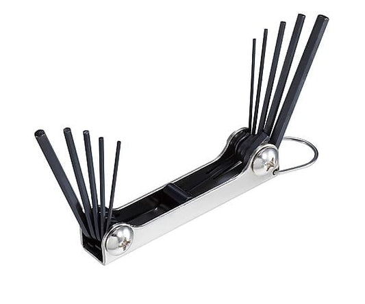 육각 렌치 세트 접이식 1/20-3/16in, 1.5-4mm W-98 1 세트