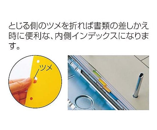 컬러 인덱스 A4 세로 2구멍 5산 10조 907 1팩(10조입)