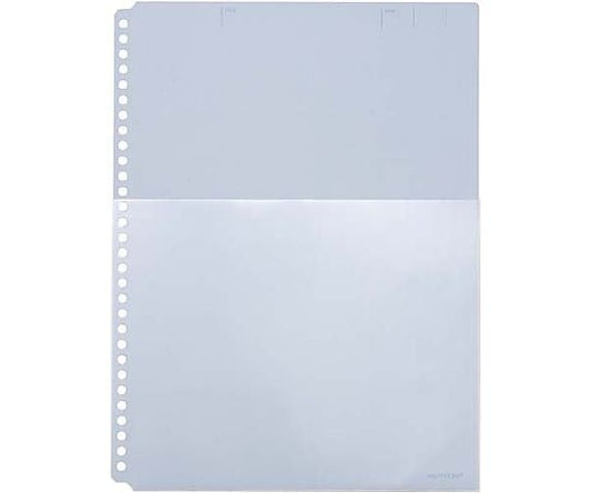 ハーフポケット厚口 A4縦 30穴 青 10枚　108HPｱｵ 1パック(10枚入)