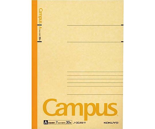 캠퍼스 노트 세미 B5 A 괘 7mm 5권 팩 노-3CANX5 1팩(5권입)