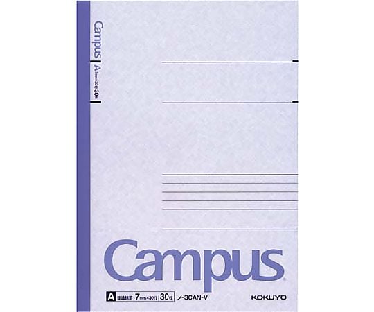 캠퍼스 노트 세미 B5 A 괘 7mm 5권 팩 노-3CANX5 1팩(5권입)