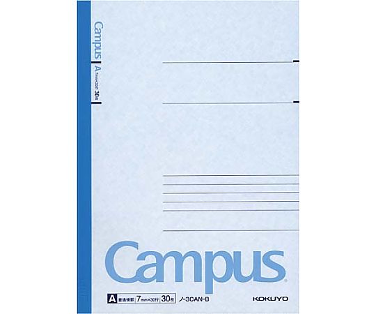 캠퍼스 노트 세미 B5 A 괘 7mm 5권 팩 노-3CANX5 1팩(5권입)