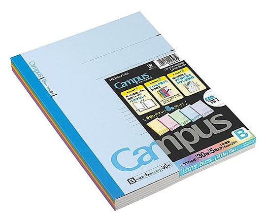 캠퍼스 노트 세미 B5 B괘 6mm 5권 팩 노-3CBNX5 1팩(5권입)