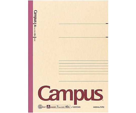 재생지 캠퍼스 노트 A4 A 괘 7mm 40장 노-E201AN 1권