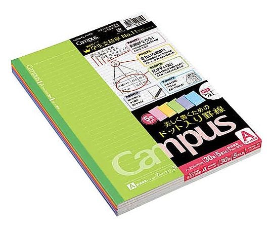 캠퍼스 노트 세미 B5(도트 괘) A괘 5권 노-3CATNX5 1팩(5권입)