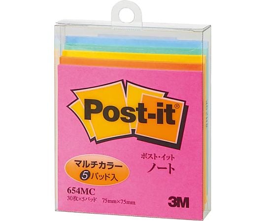 Post-it Multicolor 75x75 5-color set 1 pack (5 books) 654MC 1 pack (5 books)