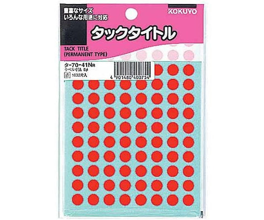 Tack Title Diameter 8mm 1632 pieces Red TA-70-41NR 1 pack (1632 pieces)