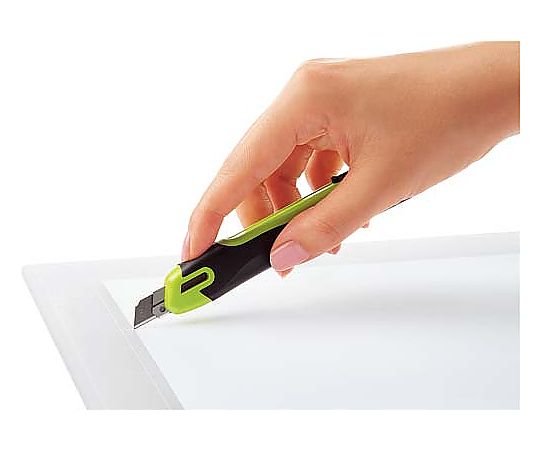 안심 구조 커터 나이프 &lt;프레인&gt; 화이트 HA-S100W 1개