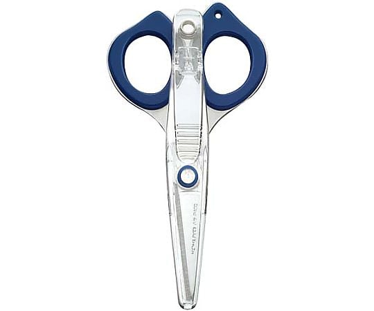 Pocket scissors &lt;Clippy&gt; Blue HASA-P400B 1 piece