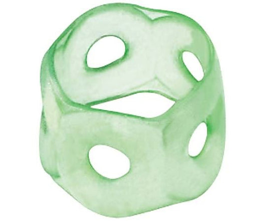 リング型紙めくり メクリンM 透明グリーン 1パック（5個入）　ﾒｸ-21TG 1パック(5個入)