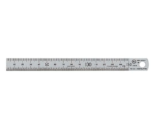 Stainless steel straight ruler 15cm JIS Class 1 TZ-1341 1 piece