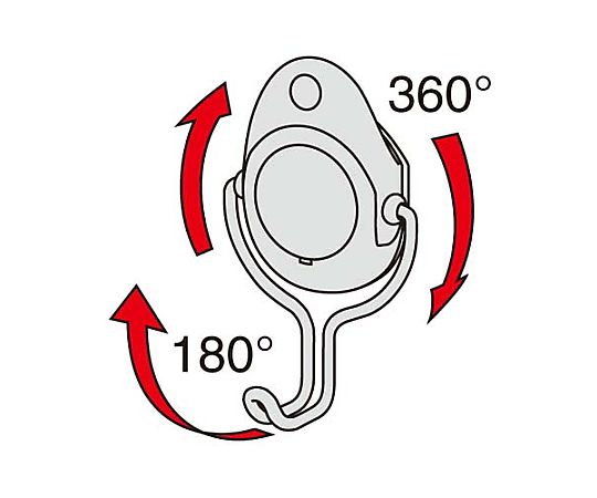 超強力マグネットフック 12kg ホワイト　ﾌｸ-217W 1個