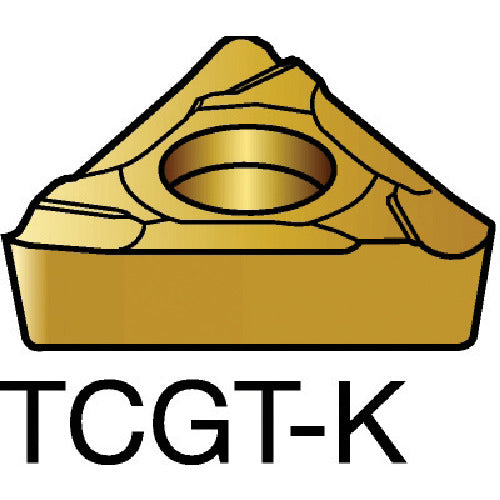 サンドビック　コロターン１０７　旋削用ポジチップ（１３０）　５０１５　TCGT 11 02 04L-K　10 個