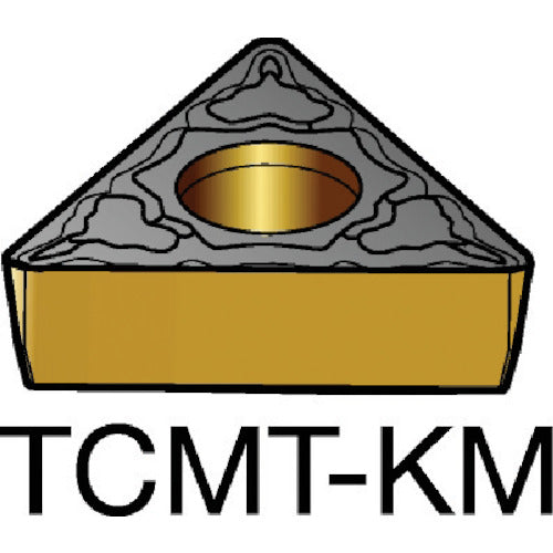 サンドビック　コロターン１０７　旋削用ポジチップ（１２０）　３００５　TCMT 16 T3 04-KM　10 個