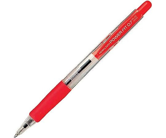 ラバーグリップパワーフィット0.7mm 赤　PR-100R 1本