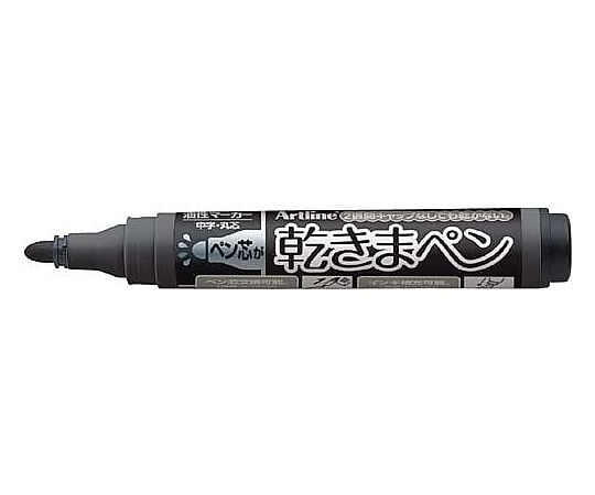 Oil-based marker, dry pen, medium round tip, black, K-177N black, 1 piece