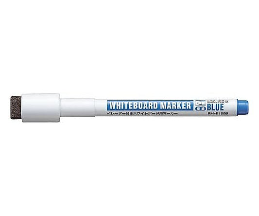 Whiteboard marker with eraser, extra tip, blue PM-B100B, 1 pc