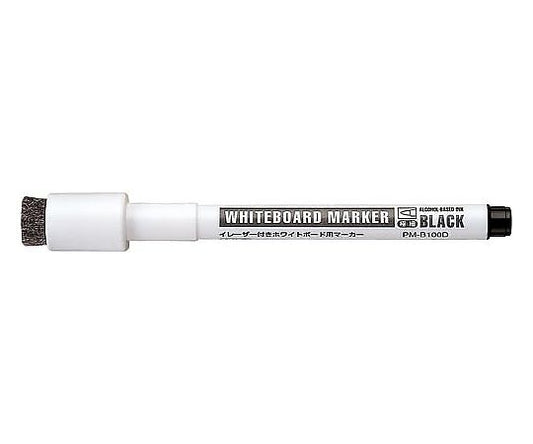Whiteboard marker with eraser, extra-fine tip, black, PM-B100D, 1 pc