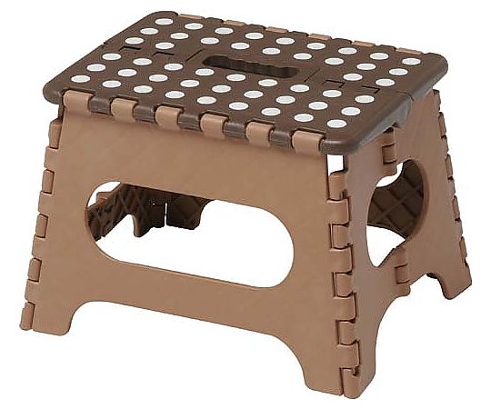 Folding step stool Seno-Bee Brown 834722 1 unit