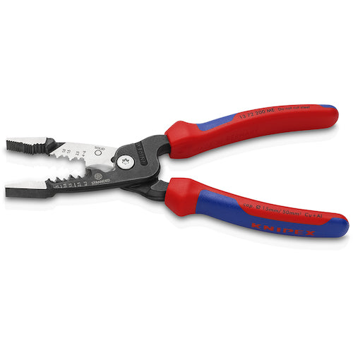 ＫＮＩＰＥＸ　電工用多機能プライヤー　２００ｍｍ　コンフォートグリップ　1372200ME　1 丁