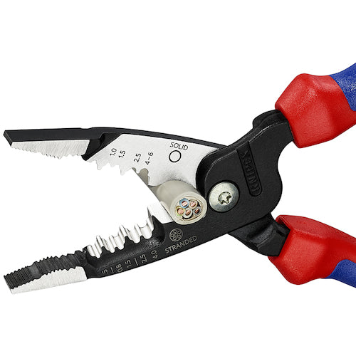 ＫＮＩＰＥＸ　電工用多機能プライヤー　２００ｍｍ　コンフォートグリップ　1372200ME　1 丁