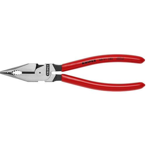 ＫＮＩＰＥＸ　ニードルノーズコンビネーションプライヤー　１８５ｍｍ　0821185　1 丁