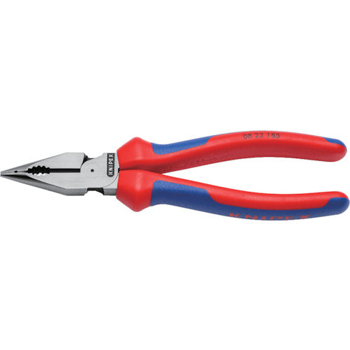 ＫＮＩＰＥＸ　ニードルノーズコンビネーションプライヤー　１８５ｍｍ　コンフォートグリップ　0822185　1 丁