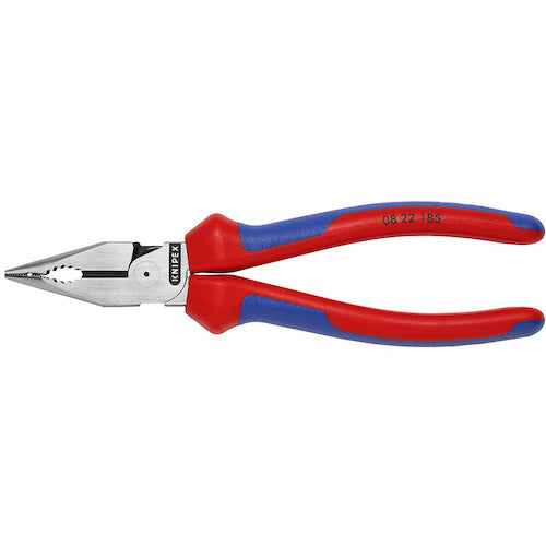 ＫＮＩＰＥＸ　ニードルノーズコンビネーションプライヤー　１８５ｍｍ　コンフォートグリップ　0822185　1 丁