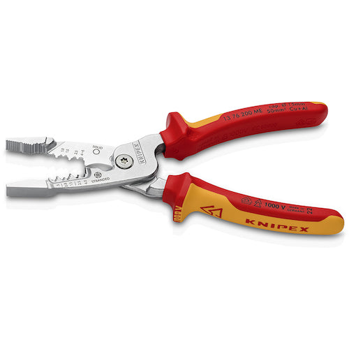ＫＮＩＰＥＸ　電工用多機能絶縁プライヤー　２００ｍｍ　1376200ME　1 丁