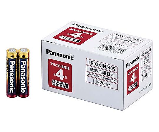 アルカリ乾電池 単4 40本入　LR03XJN/40S 1パック(40本入)
