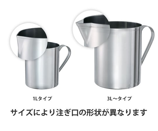 ステンレスビーカー　手付　ＢＫ－１　１Ｌ　1L BK-1 1個