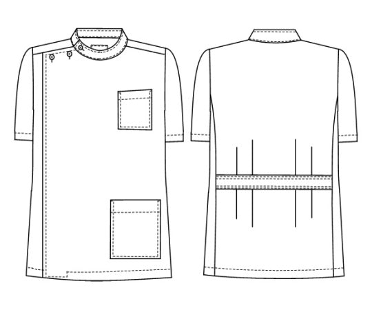 Men's short sleeve shirt, white, LL, US82, 1 piece