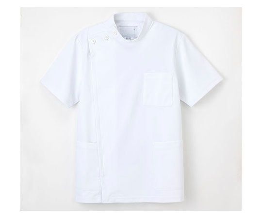 Men's short sleeve horizontal hanging shirt, white, L, HO1967, 1 piece