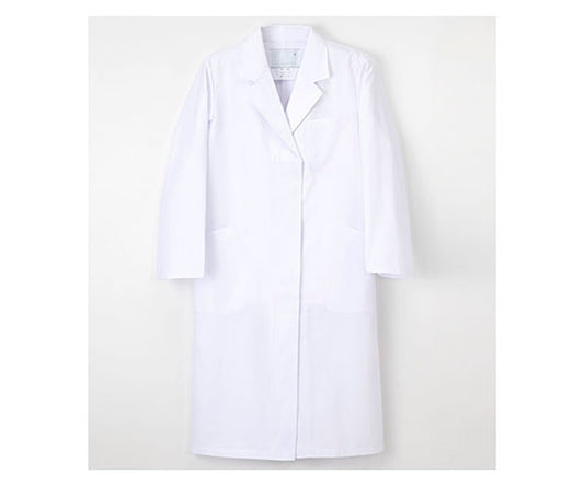 Women's single-breasted examination gown, white, M, KEX5130, 1 piece
