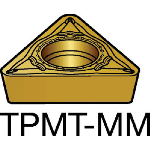 サンドビック　コロターン１１１　旋削用ポジチップ（１２０）　２０２５　TPMT 16 T3 08-MM　10 個