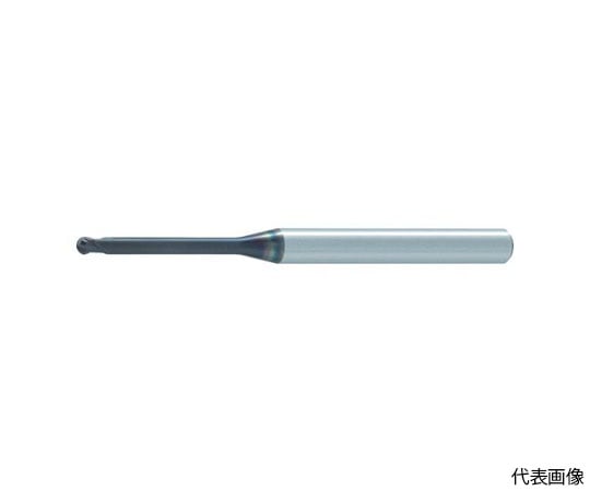2枚刃エムエスプラスロングネック 超硬ボールエンドミル1mm　MP2XLBR0050N180 1本