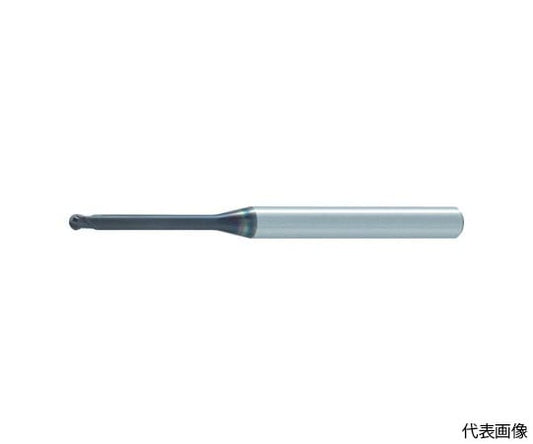 2枚刃エムエスプラスロングネック 超硬ボールエンドミル1mm　MP2XLBR0050N180 1本