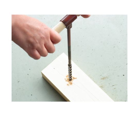 목공용 짧은 비틀림 링 오거(핸들 첨부) 칼날 직경 12.0mm NO5-120 1개